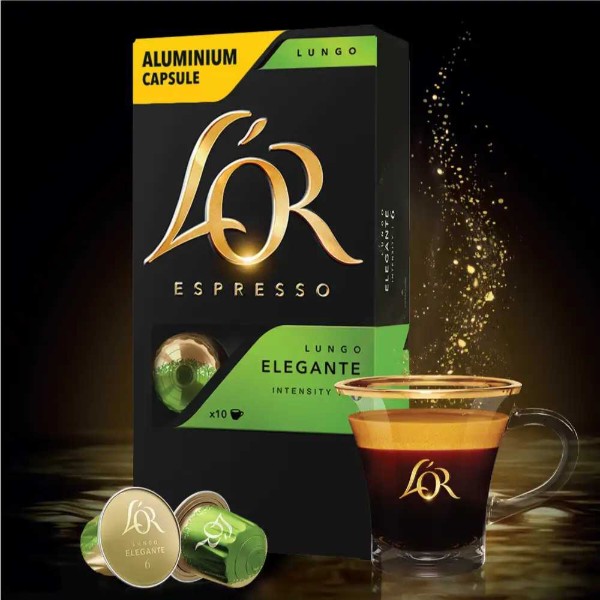 Фото - Кава в капсулах L`OR Lungo Elegante №6 (10x52г) 520г