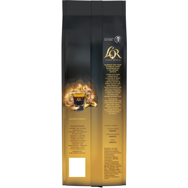 Фото - Кофе в зернах L`OR Crema Absolute Classic 500г