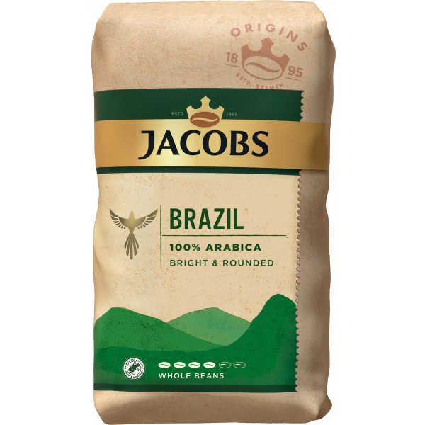 Фото - Кава в зернах Jacobs Origins Brazil 100% Арабика 1 кг