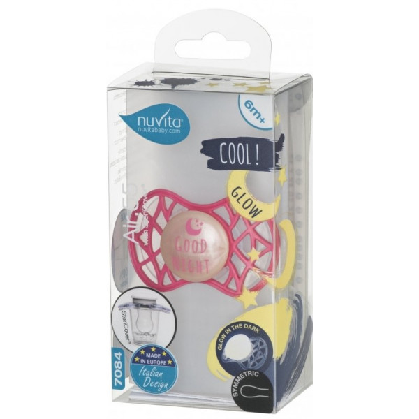 Фото - Симетрична пустушка Nuvita Air55 Cool 6m + "Good Night" Марсала (NV7085GM)