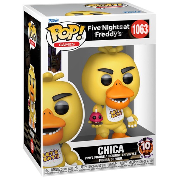 Фото - Колекційна фігурка FUNKO POP! серії 5 ночей з Фредді - ЧІКА З МІСТЕРОМ КЕКСОМ (87114)