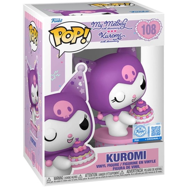 Фото - Колекційна фігурка FUNKO POP! серії Sanrio: My Melody & Kuromi - КУРОМІ З ТОРТИКОМ (87169)