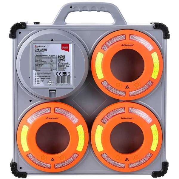 Фото - Набор фонарей Mactronic O-Flare (40 Lm) Amber Magnetic Recharg 12/220V (PSD0113)