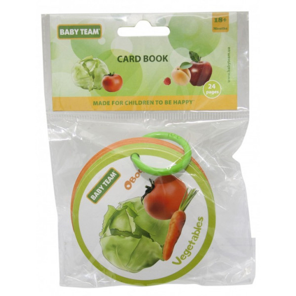 Фото - Книжка-іграшка Baby Team Фрукти-овочі (8730)