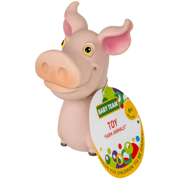 Фото - Іграшка для ванної Baby Team Тварини ферми свинка (8753_свинка)