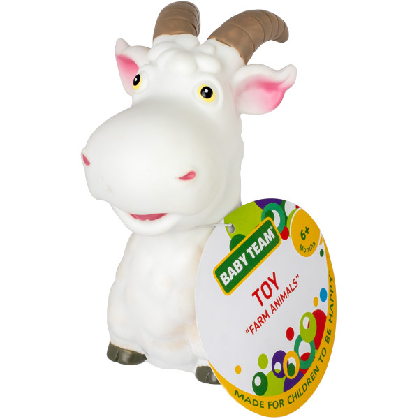 Фото - Іграшка для ванної Baby Team Тварини ферми козлик (8753_козлик білий)
