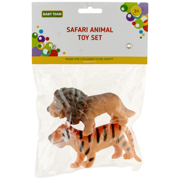 Фото - Іграшка для ванної Baby Team Тварини сафарі 2 шт. (8755_набір з левом)