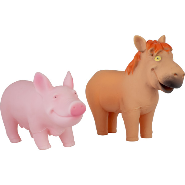 Фото - Іграшка для ванної Baby Team Тварини ферми 2 шт. (8756_набір зі свинкою)