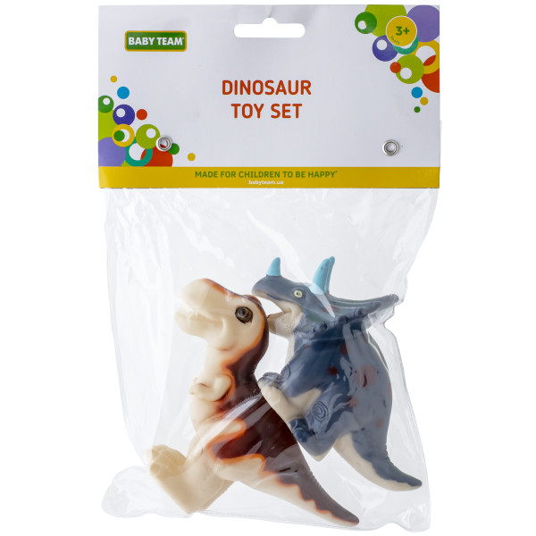 Фото - Іграшка для ванної Baby Team Динозаври 2 шт. (8757_набір з тиранозавром)