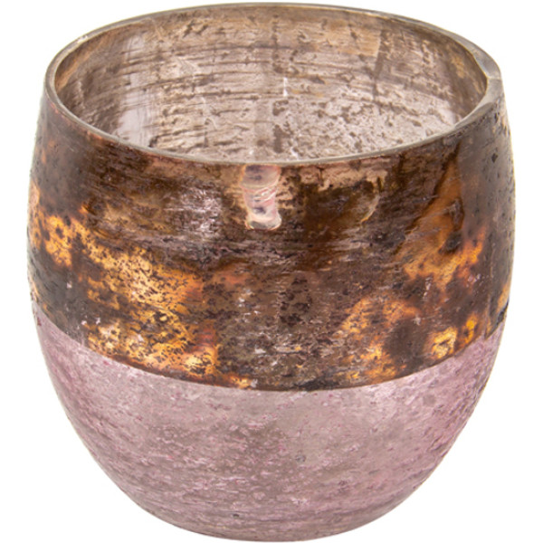 Фото - Свічник Lefard 9x10 см рожевий (876-075)