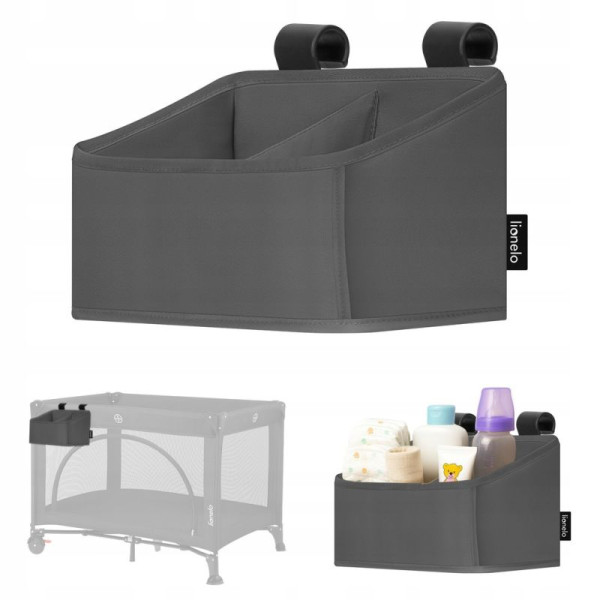 Фото - Органайзер для зберігання дитячий Lionelo для кроватки SIDEPOCKET SMALL GREY