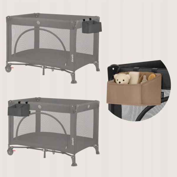 Фото - Органайзер для зберігання дитячий Lionelo для кроватки SIDEPOCKET SMALL GREY