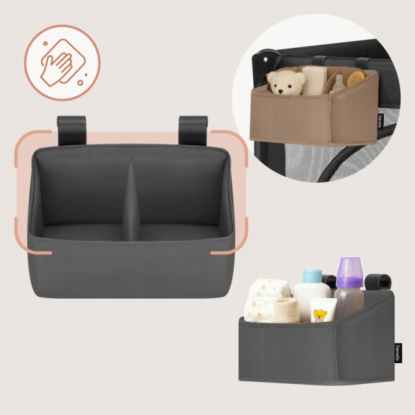 Фото - Органайзер для зберігання дитячий Lionelo для кроватки SIDEPOCKET SMALL GREY