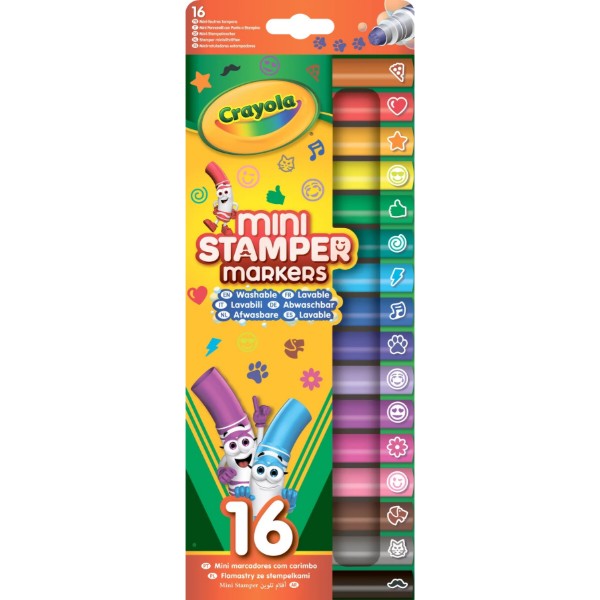 Фото - Фломастеры Crayola со штампами (washable), 16 шт. (58-8741)