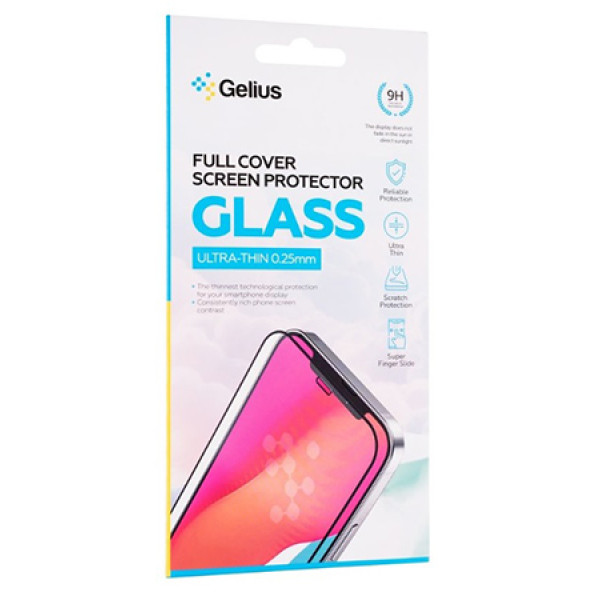 Фото - Защитное стекло для смартфона Gelius Cover Ultra-Thin 0.25mm for Xiaomi Redmi Note 15 Pro Plus 5G Загнутые края Black (00000102158)