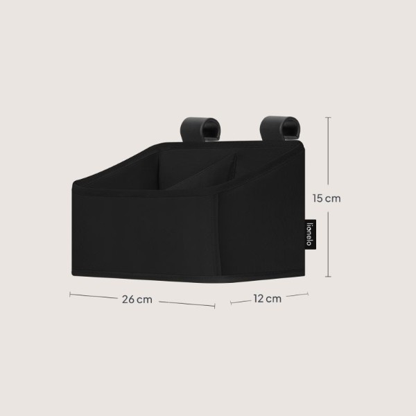 Фото - Органайзер для хранения детский Lionelo для кроватки SIDEPOCKET SMALL BLACK