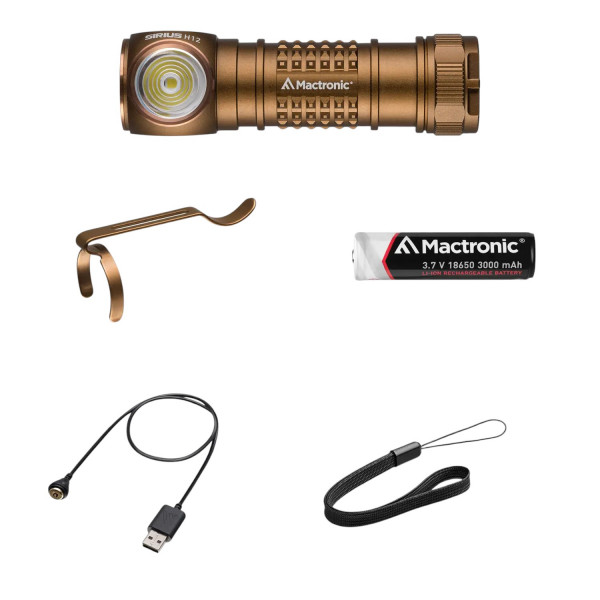 Фото - Фонарь налобный Mactronic Sirius H12 1200Lm USB Rechargeable (AHL0172)