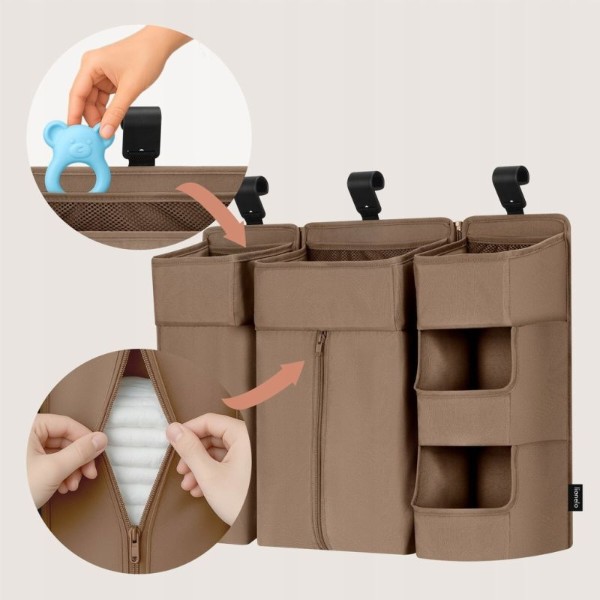 Фото - Органайзер для зберігання дитячий Lionelo для кроватки SIDEPOCKET LARGE BEIGE