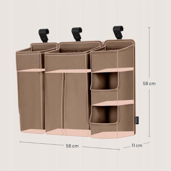 Фото - Органайзер для зберігання дитячий Lionelo для кроватки SIDEPOCKET LARGE BEIGE