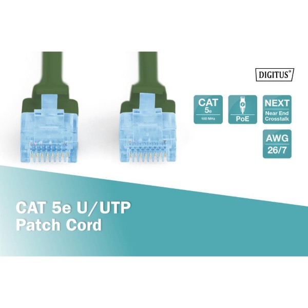 Фото - Кабель патч-корд Digitus CAT 5e UTP 10m (DK-1511-100/G) Green