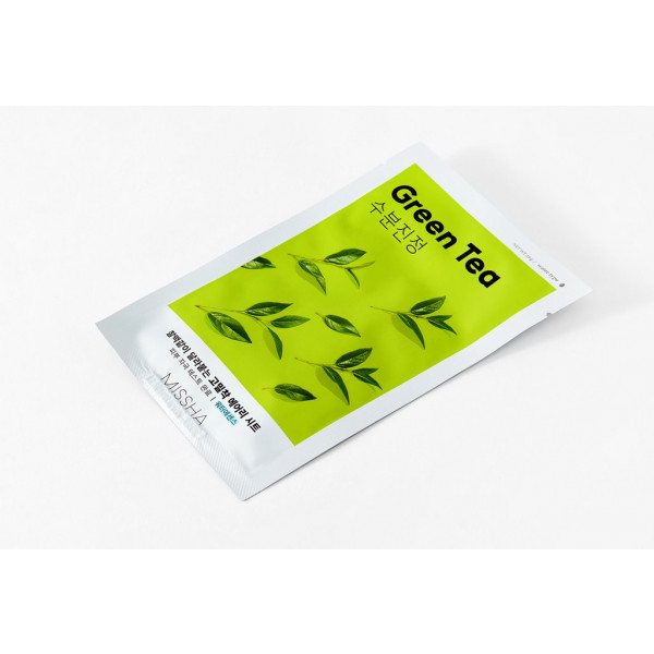 Фото - Маска для лица Missha Airy Fit Sheet Mask Green Tea 19 г (8809581454729)