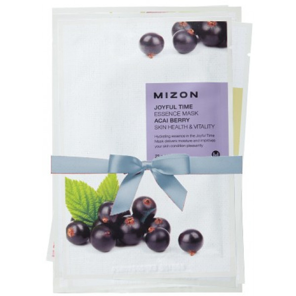 Фото - Маска для обличчя Mizon Joyful Time Essence Ягоди асаї 23 мл (8809663752408)
