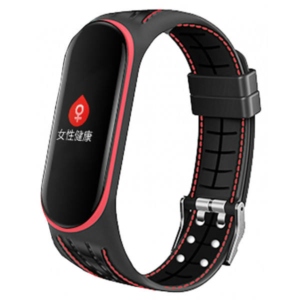 Фото - Ремінець для фітнес-браслету BeCover Lattice Style for Xiaomi Mi Smart Band 5 Red (705162)