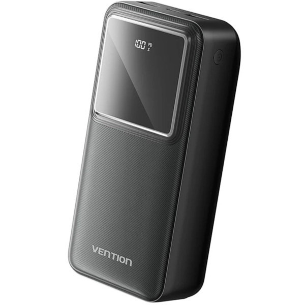 Фото - Батарея мобильная Vention 30000mAh 22.5W 3A PD QC3.0 Micro-USB USB-C,2xUSB-A LED Display Black (FHMB0)