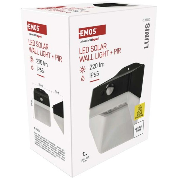 Фото - Світлодіодний світильник EMOS ZG151S 220 лм IP65 4000K PIR