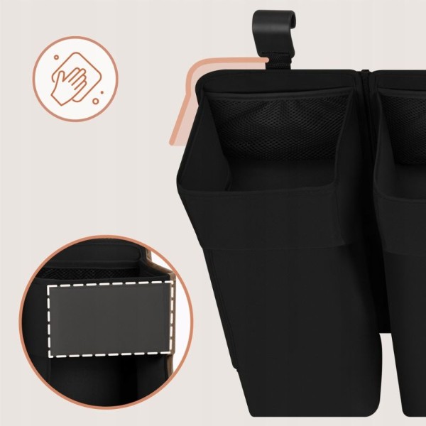Фото - Органайзер для зберігання дитячий Lionelo для кроватки SIDEPOCKET LARGE BLACK