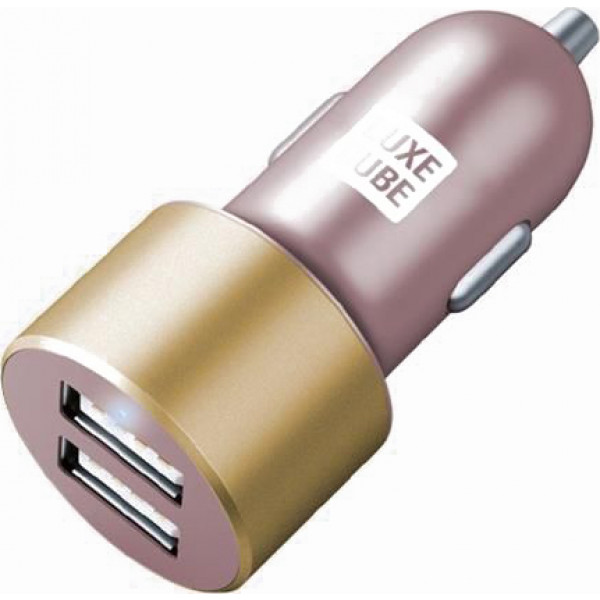 Фото - Автомобільний зарядний пристрій Luxe Cube 2USB 17W Pink (8886668686228)