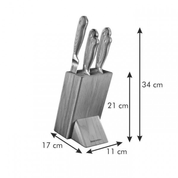 Фото - Набір ножів tescoma 884850 Feelwood 5 шт.