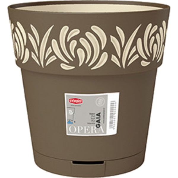 Фото - Вазон Stefanplast OPERA Gaia 25 см капучино/ваниль 88502
