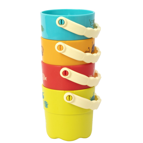 Фото - Набір для гри в пісочниці Baby Team Відерця 4 шт. (8859)