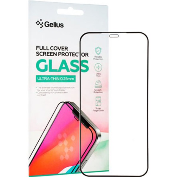 Фото - Захисне скло для смартфону Gelius Full Cover Ultra-Thin 0.25mm for iPhone 12 Black (88702)