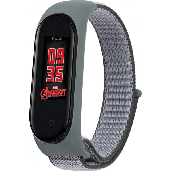 Фото - Ремешок для фитнес-браслета BeCover Nylon Style for Xiaomi Mi Smart Band 5 Gray/Black (705423)