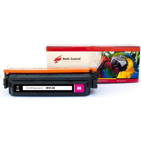 Фото - Картридж-тонер Static Control Parrot сумісний аналог HP CF413X (410X), Canon 046H magenta (002-01-LF413X)