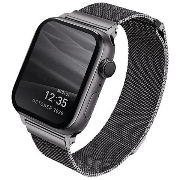 Фото - Ремешок для смарт-часов Uniq Dante Apple Watch Series 1/2/3/4/5/6/7/8/9/SE/SE2 42/44/45mm Stainless Steel graphite (8886463675786) Фото - Ремешок для смарт-часов Uniq Dante Apple Watch Series 1/2/3/4/5/6/7/8/9/SE/SE2 42/44/45mm Stainless Steel graphite (8886463675786)