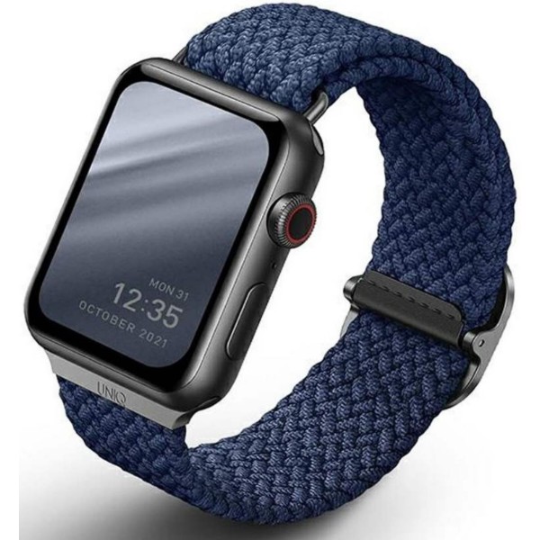 Фото - Ремешок для смарт-часов Uniq Aspen Apple Watch 44/42/45 mm Series 1/2/3/4/5/6/7/8/9/SE/SE2/SE3 Braided oxford blue UNIQ-44MM- ASPOBLU (8886463676424) Фото - Ремешок для смарт-часов Uniq Aspen Apple Watch 44/42/45 mm Series 1/2/3/4/5/6/7/8/9/SE/SE2/SE3 Braided oxford blue UNIQ-44MM- ASPOBLU (8886463676424)