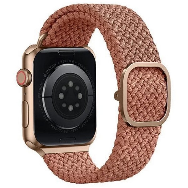 Фото - Ремінець для смарт-годинника Uniq Aspen Apple Watch 44/42/45mm Series 1/2/3/4/5/6/7/8/9/SE/SE2 Braided grapefruit pink (8886463677117)