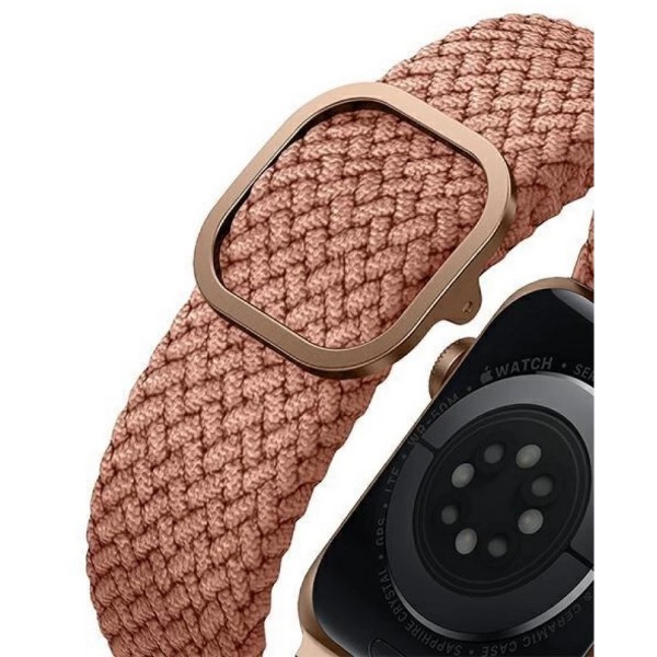 Фото - Ремінець для смарт-годинника Uniq Aspen Apple Watch 44/42/45mm Series 1/2/3/4/5/6/7/8/9/SE/SE2 Braided grapefruit pink (8886463677117)