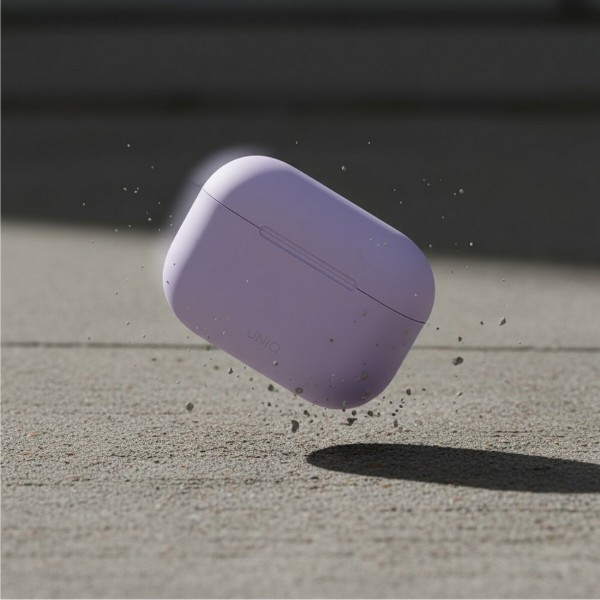 Фото - Чохол для навушників Uniq Lino AirPods Pro 2 gen Silicone (2022/2023) lilac lavender (8886463683569)