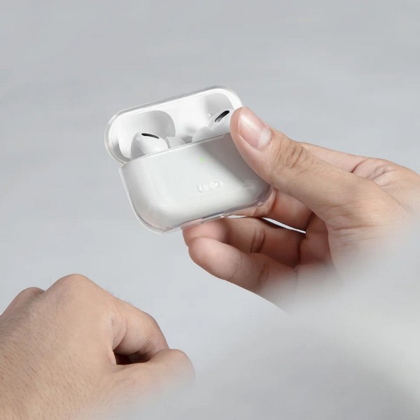 Фото - Чохол для навушників Uniq Glase AirPods Pro 2 gen (2022/2023) Glossy clear (8886463683583)
