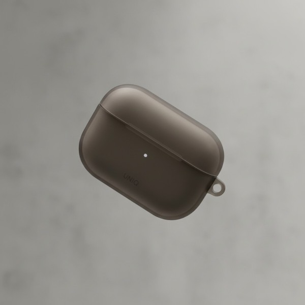 Фото - Чохол для навушників Uniq Glase AirPods Pro 2 gen (2022/2023) Glossy smoke (8886463683590)