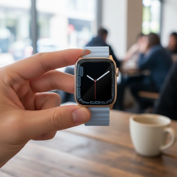 Фото - Ремінець для смарт-годинника Uniq Revix Premium Apple Watch Series 1-9/SE/SE2 38/40/41mm Edition Reversible Magnetic Leather arctic-soft blue (8886463684269)