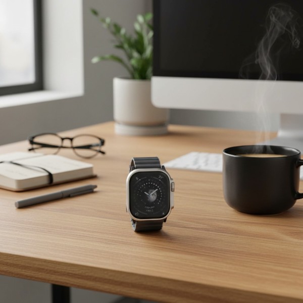 Фото - Ремінець для смарт-годинника Uniq Revix Premium Apple Watch Series 1-9/SE/SE2/Ultra/Ultra 2 42/44/45/49mm Magnetic Leather charcoal-grey (8886463684283)