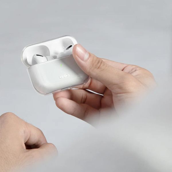 Фото - Чохол для навушників Uniq Glase AirPods 4 Glossy clear (8886463691311)