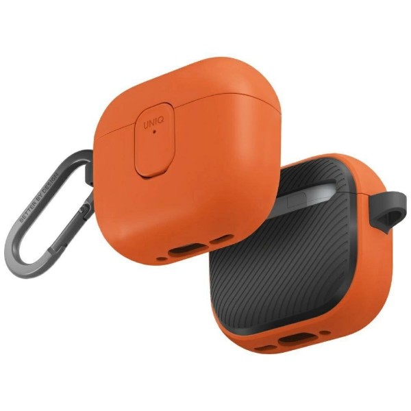 Фото - Чехол для наушников Uniq Clyde for AirPods 4 Lock Case оранжевый CLYVORGCHR (8886463693230)