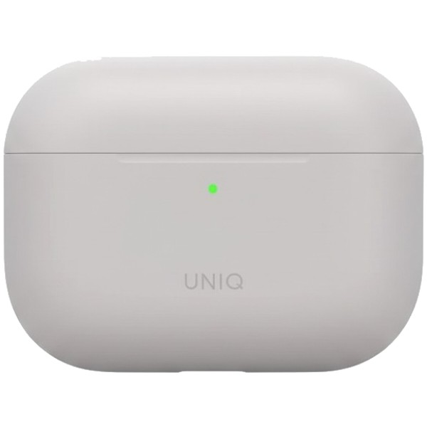 Фото - Чохол для навушників Uniq Lino do AirPods Pro 3 gen Silicone Silver (UNIQ-AIRPODSPRO3-LINOCHRGRY)
