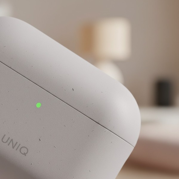 Фото - Чохол для навушників Uniq Lino do AirPods Pro 3 gen Silicone Silver (UNIQ-AIRPODSPRO3-LINOCHRGRY)